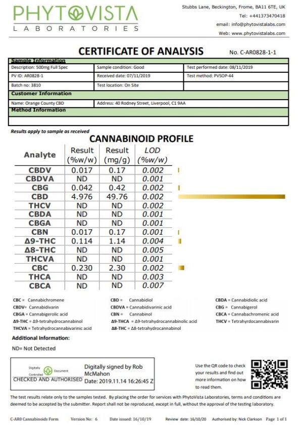 Orange County CBD 6000mg 30ml MCT Oil - Organic Coconut Oil - Image 2