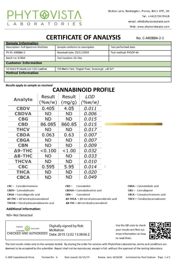 CBD Leafline 100mg CBD 1% Hyaluronic Serum 30ml - Image 2