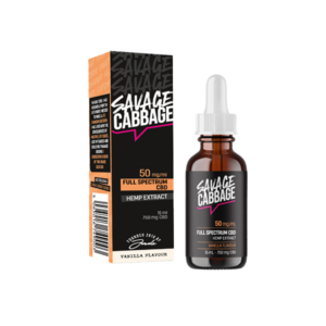 Savage Cabbage 750mg CBD Oil Vanilla 15ml