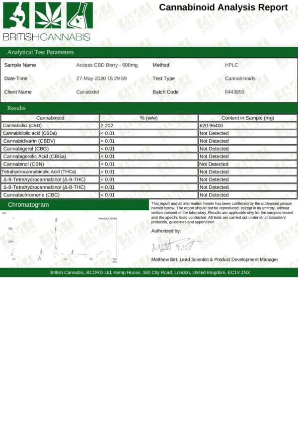 Access CBD 600mg CBD Broad Spectrum Oil Mixed 30ml - Image 5