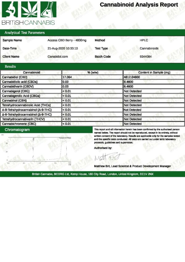 Access CBD 4800mg CBD Broad Spectrum Oil Mixed 30ml - Image 5