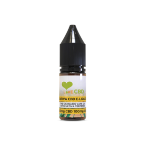 Love CBD 600mg Sativa CBD + CBG E-liquid 10ml (65PG-35VG)