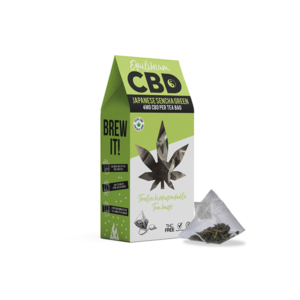 Equilibrium CBD 48mg Full Spectrum Japanese Sencha Tea Bags Box of 12 (BUY 2 GET 1 FREE)